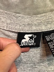 Starter 90s Vintage T-Shirt Logo Graphic Size Large Gray Athletic Fit