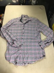 Culturata Tailored Italy Mens L 16.5/42 Shirt Cotton: Multi-Color Excellent Con