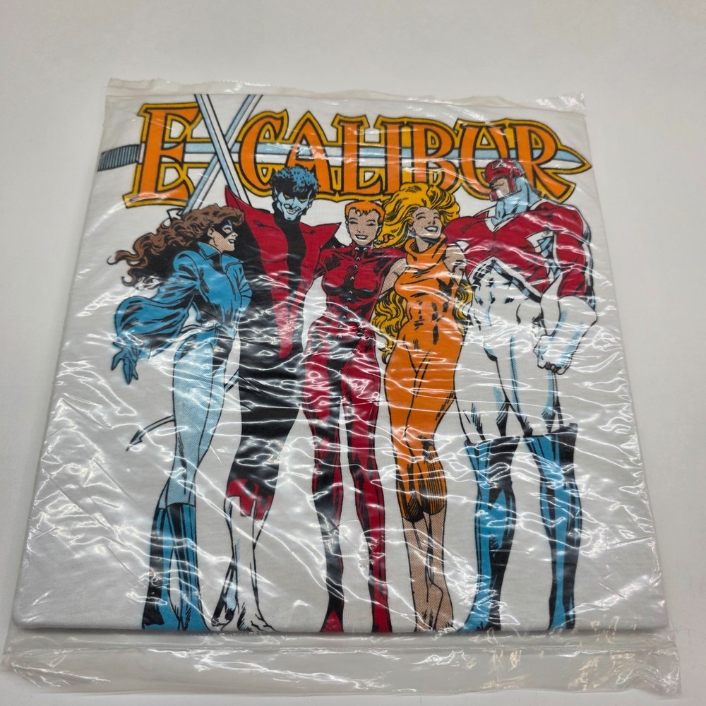 VTG 1989 Marvel Excalibur Nightcrawler T-Shirt Men XL 80s NEW