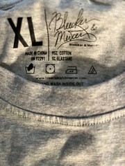Bleeker & mercer brand t shirt il fair beau art minty XL gray designer