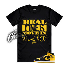 1 New Love Black Varsity Maize Yellow White 2025 T Shirt Match Match REAL