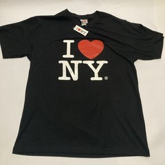 Vintage I Heart NY Love New York Tee Shirt Size L Large Black New