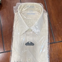 Vintage Van Heusen Men’s White Striped Cotton Collar Dress Shirt Size 16-34