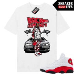 Retro 13 Chicago White Red Shirt to Match- Back to Money – Match Tees