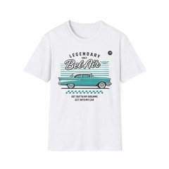 1957 Chevy Bel Air Shirt – Aqua Classic Car Tee Get in My Car Graphic