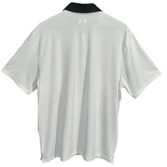 Under Armour Mens Playoff 3.0 Striker Golf Polo Shirt Size XL White Black