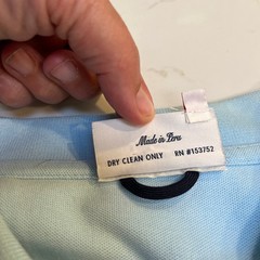 Rowing Blazers Mens XL Light Blue Pima Cotton Sash Polo Shirt Satin