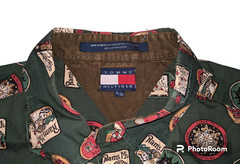 Vintage TOMMY HILFIGER Long Sleeve Shirt Button Up Cascade Mountains Ski Sz XL