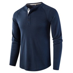 Zonbailon men’s T-shirt Polo shirts loose casual bottomed long sleeve
