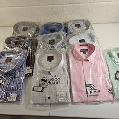 Lot of Men’s Dress Shirts Assorted Colors Enro, F/X Fusion 4x, 4XLT, 5x, 6x