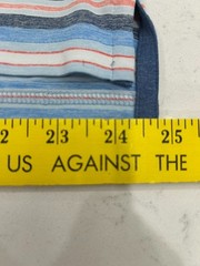 Johnnie-O McKinley Polo Shirt Mens XL Blue Stripe Performance Golf Resort
