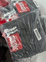 100% Brand new Authentic FW25 Stick Tee Black Box Logo TNF In Hand Same Day Ship