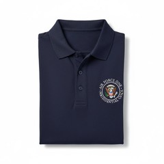 Presidential Seal Air Force One Blue Short Sleeve Presidential Guest Polo Shirt
