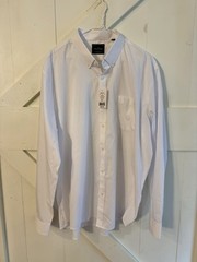 NWT Savile Row Classic Fit White Dress Shirt Men’s XXL 18-18.5 36/37