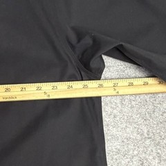 Vintage Enro Shirt Mens XL Black Cotton Twill Non-Iron Button Down Short Sleeve