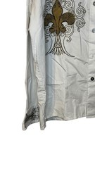 Royal Prestige PD Men Shirt Y2k Western Button Up Fleur De Lis Gothic 2XL