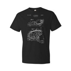 Cement Mixer Truck Patent Shirt Construction Worker Contractor Gift Builder Gift