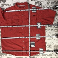 Fishing Shirt Mens 2XL Cayenne S/Sleeve Button Up World Wide Sportsman Bass Pro
