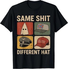 Same Sh*t Different Hat Funny T-Shirt Sarcastic Humor Graphic Tee