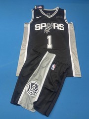 Adult Large Victor Wembanyama San Antonio Spurs #1 Jersey And Shorts Set