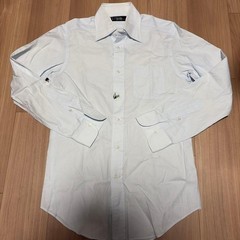 Maker’s Shirt Kamakura Men’s Dress Shirt Light Blue Cotton Size 15.5 32-33 M Jap