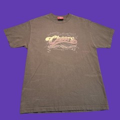 Cheers TV Show T Shirt Large Mens Brown Graphic Sitcom Boston Bar Retro Y2K
