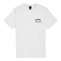 Triumph Motorcycles Castle Logo White T Shirt MTSS22029