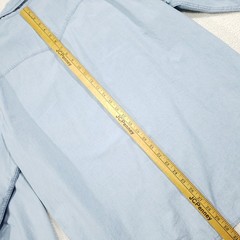 Levi’s Pearl Snap Denim Shirt Mens XL Light Wash Blue Western Long Sleeve Casual