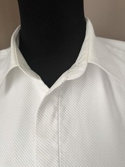 Saks Fifth Avenue Exclusive Non-Iron White Cotton French Cuff 16.5 34/35