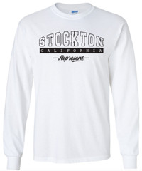 Stockton California State T-Shirt Long Sleeve Graphic Tees Unisex Apparel
