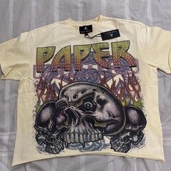 Paper Money T-Shirt Small – Eightball Rhinestone -Bone