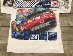 Nascar Chase Authentics Jeff Gordon All Over Racing Tshirt Tee Adult Size Medium