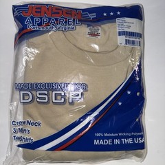 US Army Military Sand T-Shirts 100% Combed Cotton DSCP Desert Large 3 Pack NEW