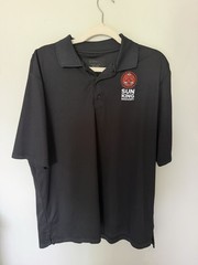CORE365 Black XL Polo Shirt Short Sleeve Moisture Wicking Sun King Logo Men’s