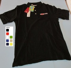 BRICKEL’S Z06 505 HP Corvette Embroidered Men’s Cotton Polo Shirt BDCZEP8021