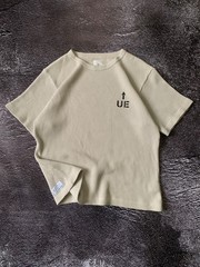 Uniform Experiment Men Waffle Knit T-Shirt Size 2 M Beige Thermal Sophnet Japan