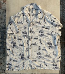 Disney Cruise Line Men’s XXL Shirt Preowned 2Xl Short Sleeve Button Up