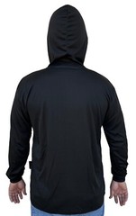 Hoodie Black High Visibility Shirt / Air Cooling Flow w/ UV Protection