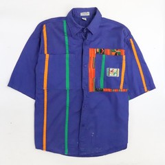 Vintage Giovanni L’Uomo Shirt Size Large Blue