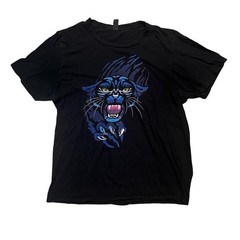 carolina team panther t shirt, retro black panther team mascot graphic