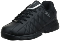 Fila Men’s FULCRUM 3 Athletic Shoe, black/black/metallic silver, 11.5 D US