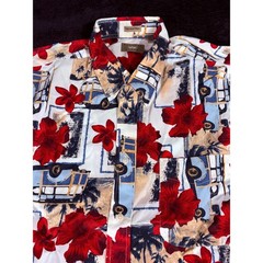 Natural Issue XL Floral Hawaiian Shirt Palm Tree Surf Van Vacation