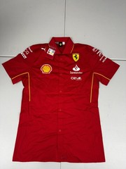 Men’s PUMA Scuderia Ferrari F1 Team Short Sleeve Shirt 763601 01 Size M