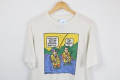 Fishing-Graphic T-shirt | Vintage cartoon on off-white | funny novelty tee