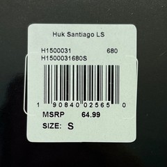 Huk Santiago LS Fishing Shirt Mens Small Pink Check NXTLVL Performance NEW