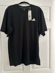 Adidas Aeroready Short Sleeve Crew Neck T-Shirt Men’s Size XL – Black
