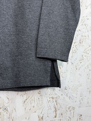 80s Yves Saint Laurent Variation Velour Logo Long Sleeve Size M
