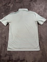 Straight Down Polo Shirt Mens Medium Stripe Edgewood Country Club Golf Stretch