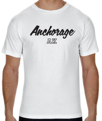 Anchorage Alaska State Graphic T-Shirt tee Unisex Apparel Custom Text