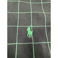 Ralph Lauren Golf Mens XXL Black Green Windowpane Cotton Custom Fit Shirt